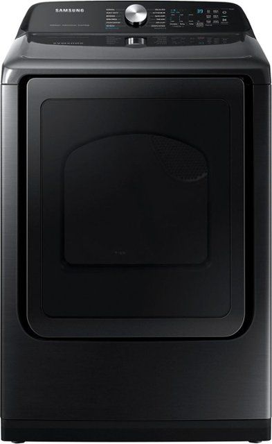 Photo 1 of 7.4 cu. ft. Smart Gas Dryer Black