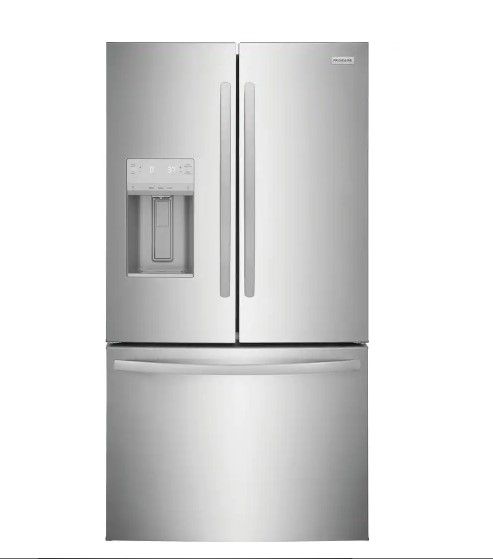 Photo 1 of 27.8 Cu. Ft. French Door Refrigerator in Stainless Steel