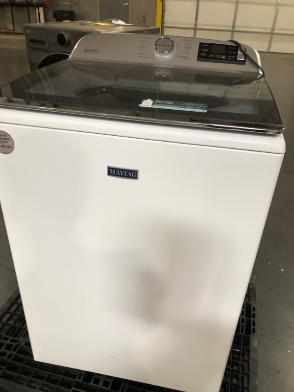 Photo 2 of MAYTAG 5.3 cu. ft. Smart Capable White Top Load Washing Machi