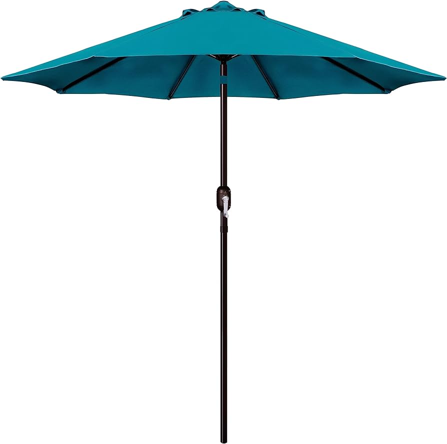 Photo 1 of ***MAJOR DAMAGE - NONFUNCTIONAL - SEE PICTURES***
 9' Outdoor Patio Umbrella (Cerulean)