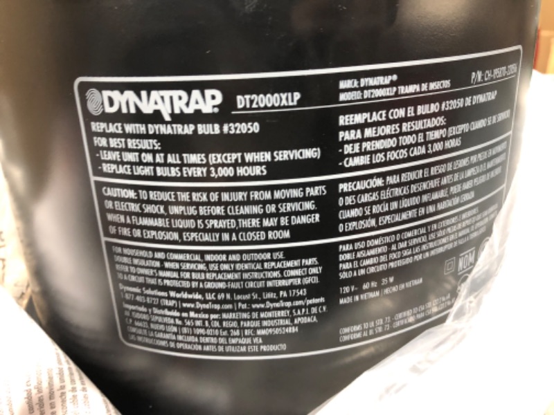Photo 1 of **PARTS ONLY** DynaTrap DT2000XLPSR Large Mosquito & Flying Insect Trap –