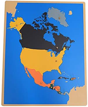 Photo 1 of Apt Education Montessori Puzzle Toy North America Map