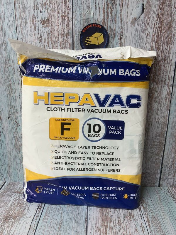 Photo 1 of 1 Pack VEVA 10 bags Premium HEPA Vacuum Bags Style G Cloth Bag compatible with Kirby Twist Micron Magic Type G,