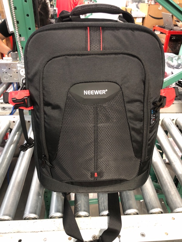 Photo 4 of Neewer 2-in-1 Rolling Camera Backpack Trolley Case - Anti-Shock Detachable Padded Compartment