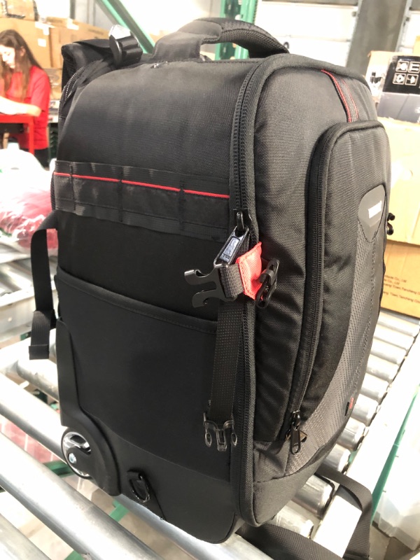 Photo 2 of Neewer 2-in-1 Rolling Camera Backpack Trolley Case - Anti-Shock Detachable Padded Compartment