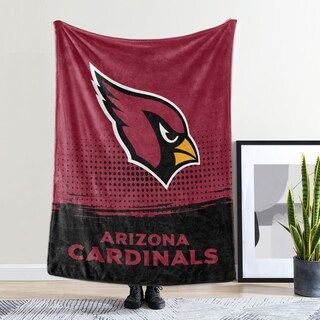 Photo 1 of Cathay Sports Official NFL Licensed Plush Gradual Travel Throw Blanket - 50"x60" arizona
