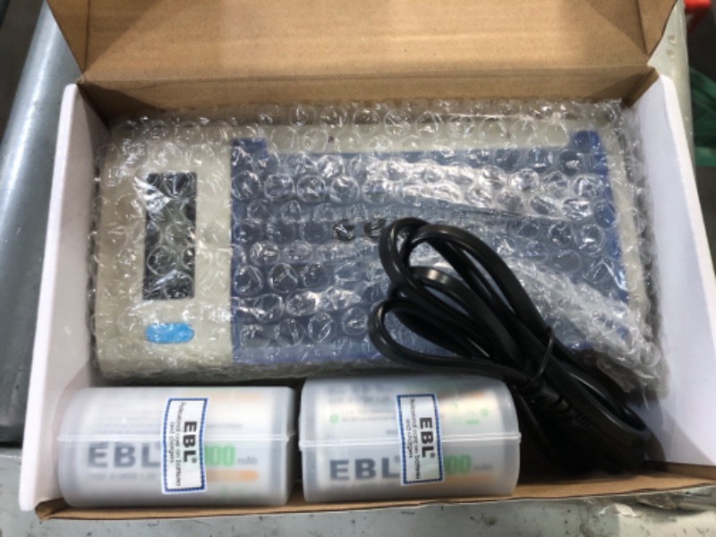 Photo 1 of EBL D Cells 10000mAh Rechargeable Batteries (4 Counts) with C D 9V AA AAA Battery Charger