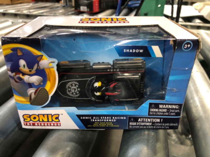 Photo 2 of NKOK Sonic The Hedgehog All-Stars Racing Transformed Shadow Pull Back Racer; No Batteries Required; Pull Back, Let go, and Watch Shadow Race