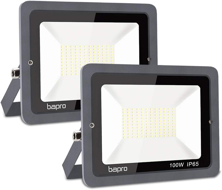 Photo 1 of 2 Pack 100W LED Flood Light Outdoor 10000LM LED Work Light