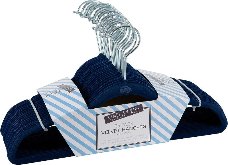 Photo 1 of **SEE NOTES** Simplify 25Pack Kids Velvet Hangers