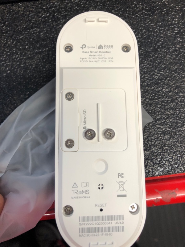 Photo 1 of Kasa Smart Video Doorbell Camera Hardwired w/ Chime, 