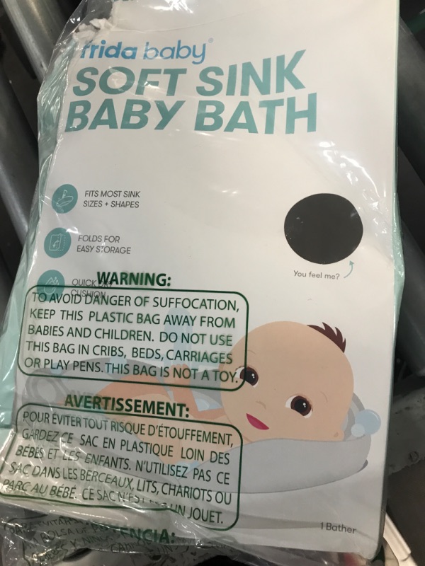 Photo 3 of Soft Sink Baby Bath by Frida Baby Easy to Clean Baby Bathtub + Bath Cushion That Supports Baby's Head
