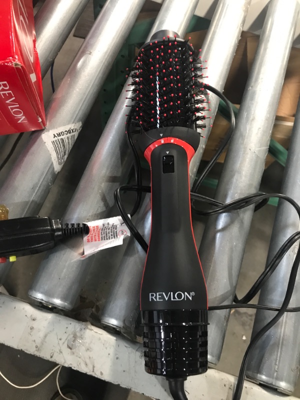 Photo 2 of Revlon One Step Volumizer PLUS 2.0 Hair Dryer and Hot Air Brush | Dry and Style (Black) Black Red