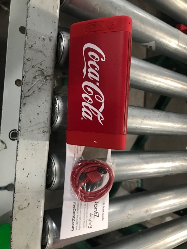 Photo 3 of OontZ Upgraded Angle 3 Coca-Cola Edition Bluetooth Speaker  Red-Coke