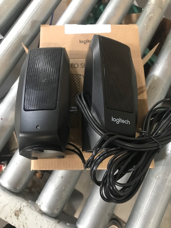 Photo 1 of Logitech S120 Wired 3.5mm/2.3 Watts/2.0 Channel Speaker System (Black)