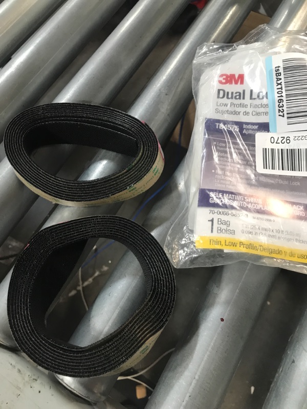 Photo 2 of 3M Dual Lock Reclosable Fastener TB4575, Black, 1 in x 10 ft