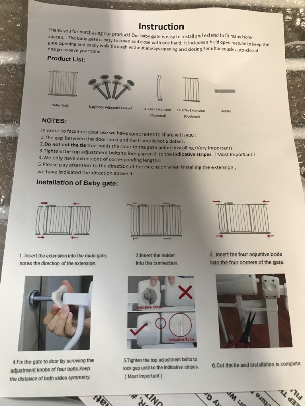 Photo 2 of 33x38 inch baby gate