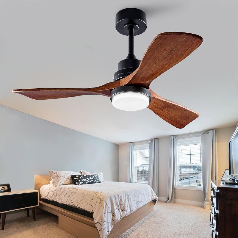 Photo 1 of * used item * Its a white metal and light wood *
XINGSIYUELYX 42 Inch Ceiling Fan with Lights