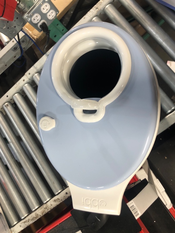 Photo 3 of **damaged**Ubbi Steel Odor Locking, No Special Bag Required, Money Saving, Modern Design, Registry Must-Have Diaper Pail, Cloudy Blue