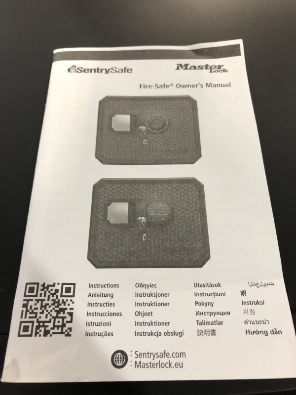 Photo 3 of **Missing key***Sentry Safe Home Safe, Fireproof, Waterproof, with Digital Keypad and Override Key and Adjustable Tray, FPW082HSB, 0.81 cu ft 0.81 cu. ft. 1-Hr. Fireproof, Keypad