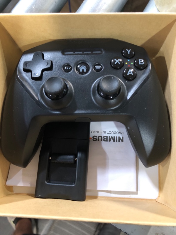 Photo 2 of SteelSeries Nimbus+ Bluetooth Mobile Gaming Controller with iPhone Mount + Up to 4 Free Months of Apple Arcade, 50+ Hour Battery Life, Apple Licensed, Made for iOS, iPadOS, tvOS Nimbus+ - iOS