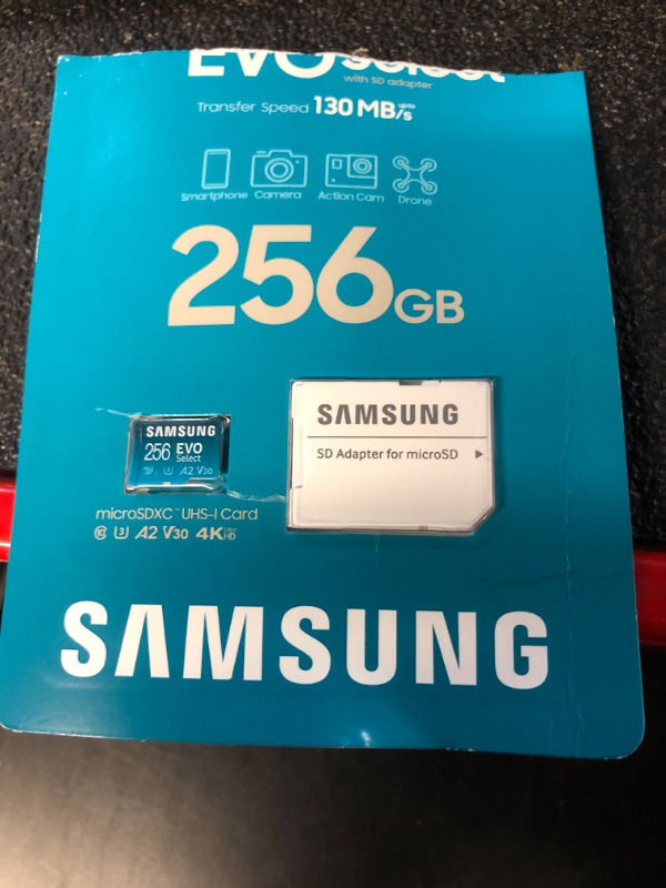 Photo 2 of SAMSUNG EVO Select Micro SD-Memory-Card + Adapter, 128GB microSDXC 130MB/s Full HD & 4K UHD, UHS-I, U3, A2, V30, Expanded Storage for Android Smartphones, Tablets, Nintendo-Switch (MB-ME128KA/AM)