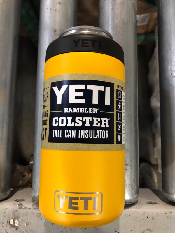 Photo 2 of YETI Rambler 16 oz. Colster Tall Can Insulator for Tallboys & 16 oz. Cans With Can Insert Alpine Yellow