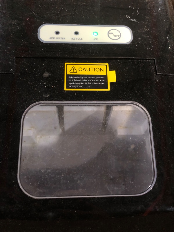 Photo 3 of CROWNFUL Ice Maker Machine for Countertop, 9 Bullet Ice Cubes S/L Ready in 7 Minutes, 26lbs/24H, Auto self-Cleaning, Portable Small Ice Maker with Scoop and Basket, Silver Small Silver 1