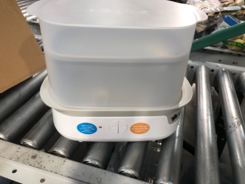 Photo 2 of *USED* Tommee Tippee Advanced Steam Electric Sterilizer for Baby Bottles, Kills Viruses* and 99.9% of Bacteria, 5-Minute Sterilization Cycle Steri-Steam