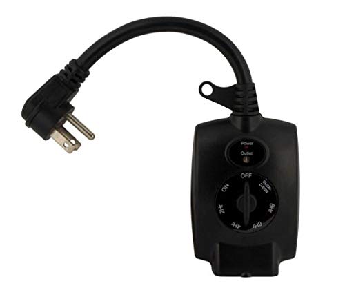 Photo 1 of (2x) 15 Amp Outdoor Plug-In Mechanical Dusk to Dawn Countdown Timer with Grounded Outlet