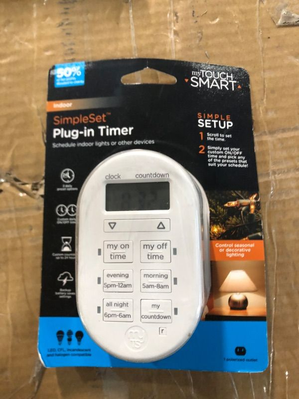 Photo 2 of GE My Touch Smart Digital Timer, Indoor/Plug-In