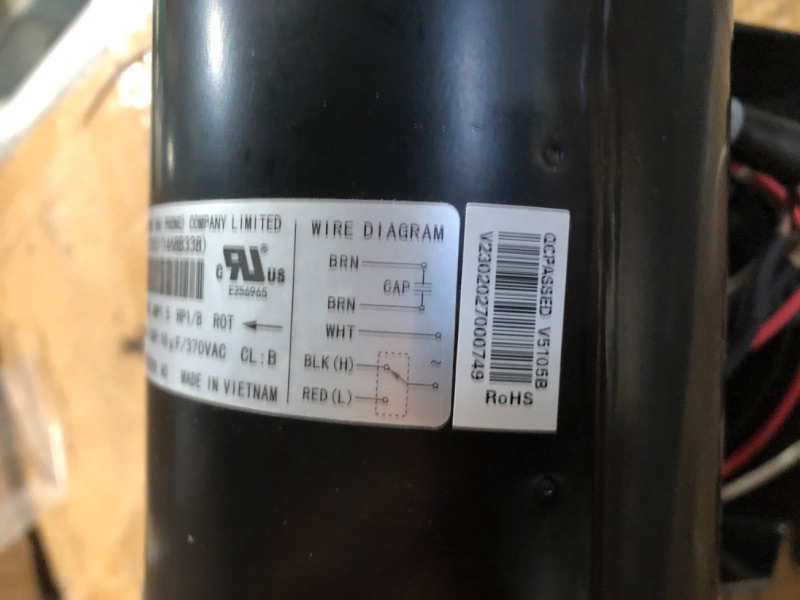 Photo 2 of * used item *
Broad Ocean 115v 60 hz 1ph 1.5amp 1/8hp Motor