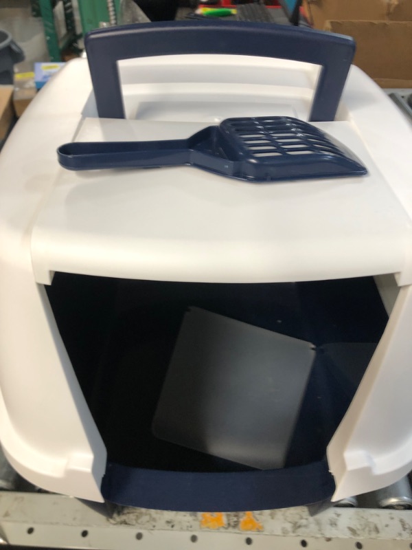 Photo 2 of Cat Litter Box with Door and Scoop