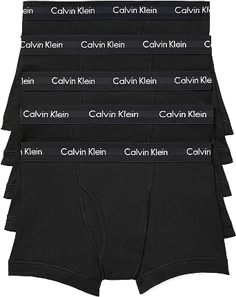 Photo 1 of Calvin Klein Men's Cotton Classics 5-Pack Trunk - Large - Black