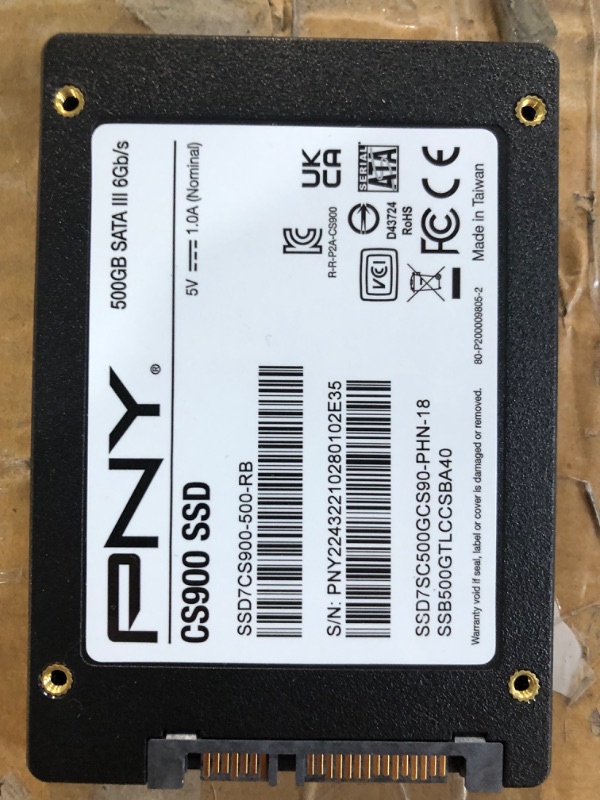 Photo 3 of PNY CS900 500GB 3D NAND 2.5" SATA III Internal Solid State Drive (SSD) - (SSD7CS900-500-RB) 500GB Sata 2.5 SSD