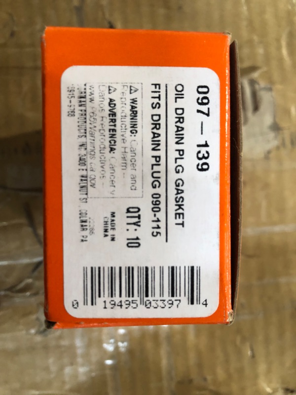 Photo 3 of **MISSING 3 GASKETS** Dorman 097-139 Rubber Drain Plug Gasket, Fits M14 Compatible with Select Models, 10 Pack