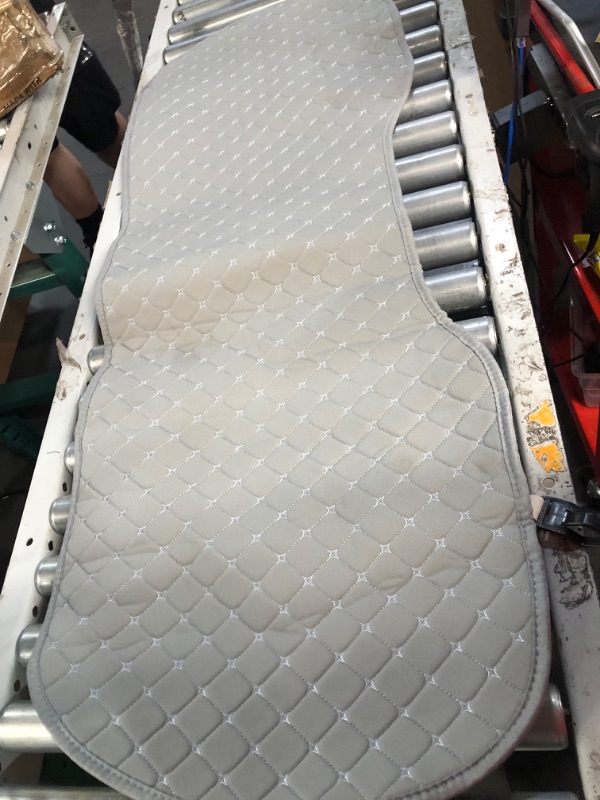 Photo 1 of Car Seat Covers Gray Universal Car Seat Cushion, Rear Bench Seat Protective Mat pad for Car Truck SUV and Baby Skin-Friendly (Gray-Rear)