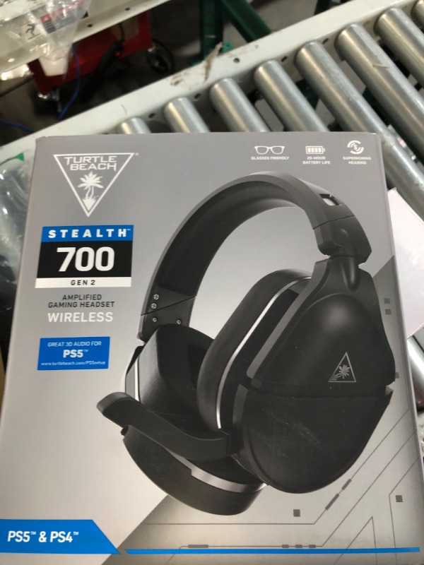 Photo 3 of **SEE NOTES**
Turtle Beach Stealth 700 Gen 2 Wireless Gaming Headset - Black PlayStation Stealth 700 PS for PS5, PS4, PS4 Pro, PlayStation & Nintendo Switch Featuring Bluetooth, 50mm Speakers, 3D Audio Compatibility, and 20-Hour Battery