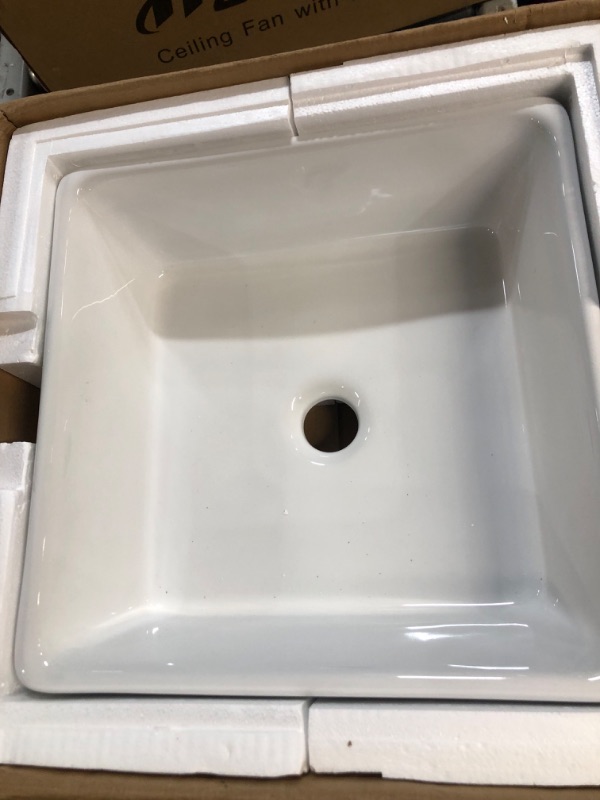 Photo 3 of **stock photo reference only**16"X12" White Bathroom Sink, Ceramic Vessel Sinks For Bathrooms,