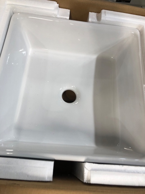 Photo 2 of **stock photo reference only**16"X12" White Bathroom Sink, Ceramic Vessel Sinks For Bathrooms,