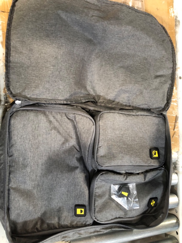 Photo 2 of LEVEL8 Packing Cubes, 4 Set Luggage Packing Organizers for Travel Accerssories - Grey