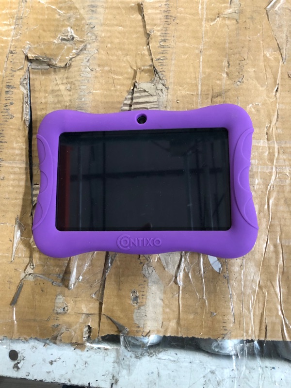 Photo 2 of ** MISSING CHARGER** 
Contixo Kids Tablet V9, 7-inch HD, Ages 3-7, Toddler Tablet 32GB, Purple