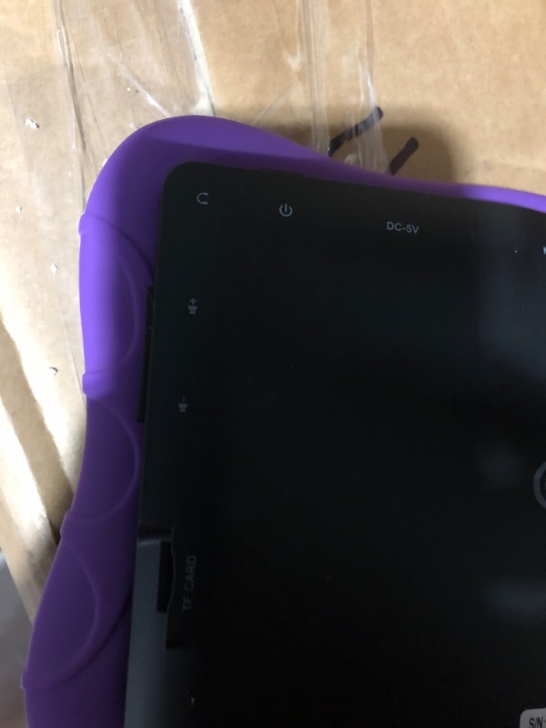 Photo 4 of ** MISSING CHARGER** Contixo Kids Tablet V9, 7-inch HD, Ages 3-7, Toddler Tablet with Camera, Parental Control - Android 10, 32GB, WiFi, Learning Tablet for Kids, Purple