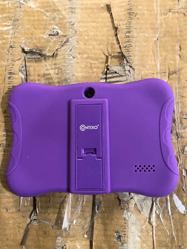 Photo 1 of ** MISSING CHARGER** Contixo Kids Tablet V9, 7-inch HD, Ages 3-7, Toddler Tablet with Camera, Parental Control - Android 10, 32GB, WiFi, Learning Tablet for Kids, Purple