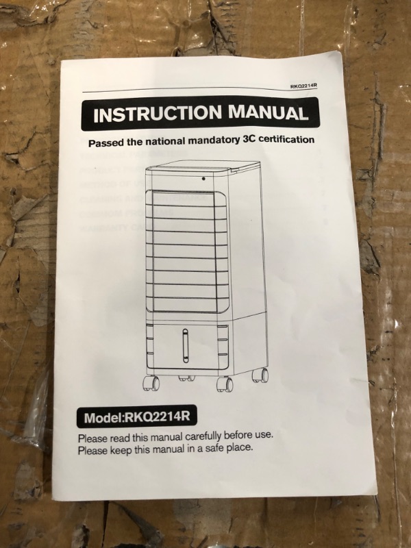 Photo 4 of [READ NOTES]
Portable Air Conditioner Evaporative Air Cooler, Adjustable Normal & Cool Mode, 3 Speeds, 20Ft Remote Control, 12 Hour Timer
