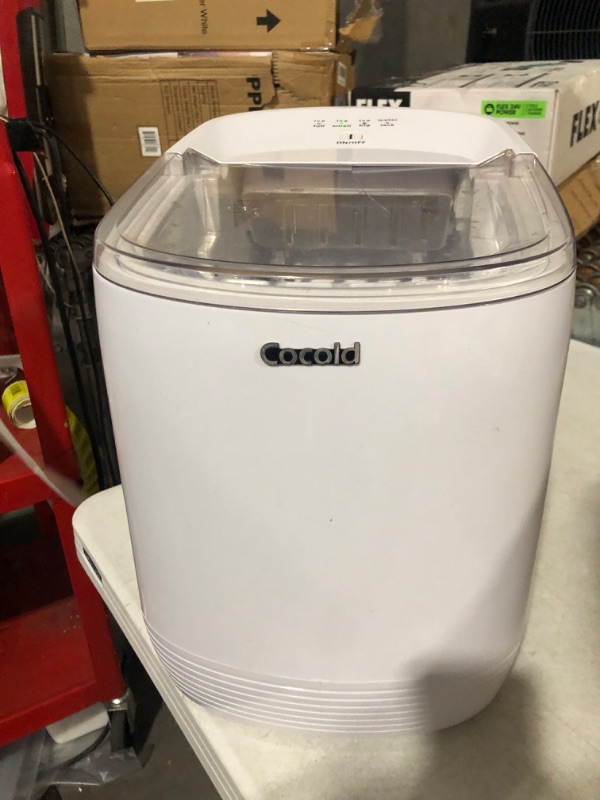 Photo 6 of (USED AND DIRTY AND BROKEN FOR PARTS)Countertop Ice Maker Machine Portable Ice Maker 33Lbs/24H 9pcs Ice Cubes Ready in 5-8 Mins, Portable Ice Maker for Home/Kitchen/Party