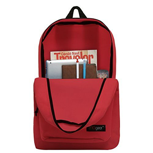 Photo 1 of **COLOR MAY VERY, SEE ACTUAL PHOTO** MGgear 16.5" School Bag - RED