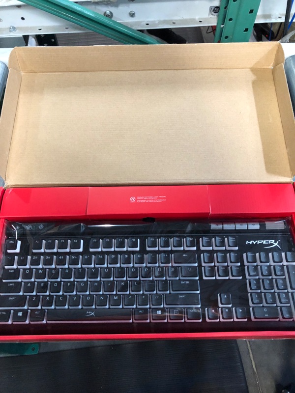 Photo 3 of HyperX Alloy Elite 2 – Mechanical Gaming Keyboard, Software-Controlled Light & Macro Customization, ABS Pudding Keycaps, Media Controls, RGB LED Backlit, HyperX Red 