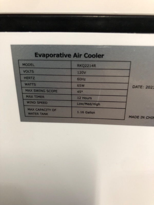Photo 1 of **MISSING REMOTE**FLOWBREEZE Air Conditioner, 3-IN-1 Evaporative Air Cooler with Fan & Humidifier, 3 Wind Speeds
