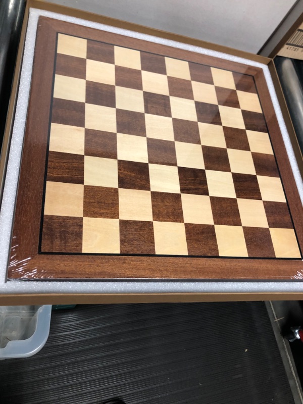 Photo 3 of *NO CHESS PIECES INCLUDED*  Professional Tournament Chess Board Large with Chess Rules 17x17